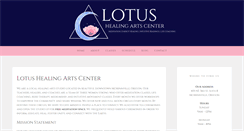 Desktop Screenshot of lotushealingartscenter.com
